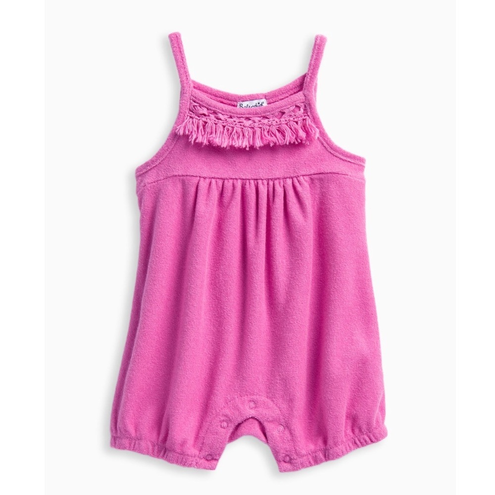 Splendid Terry Fringe Romper 3/6 Months